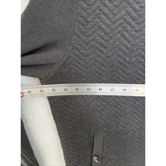 Ted Baker London Deeaz Zip Up Sweater 6 US 2XL Gray Quilted Herringbone Jacket - Picture 6 of 12